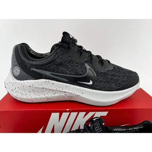 Nike Winflo 8 Shield Black Iron Grey Men's Sneakers Water Repellent NO SHOE BOX - Picture 8 of 11
